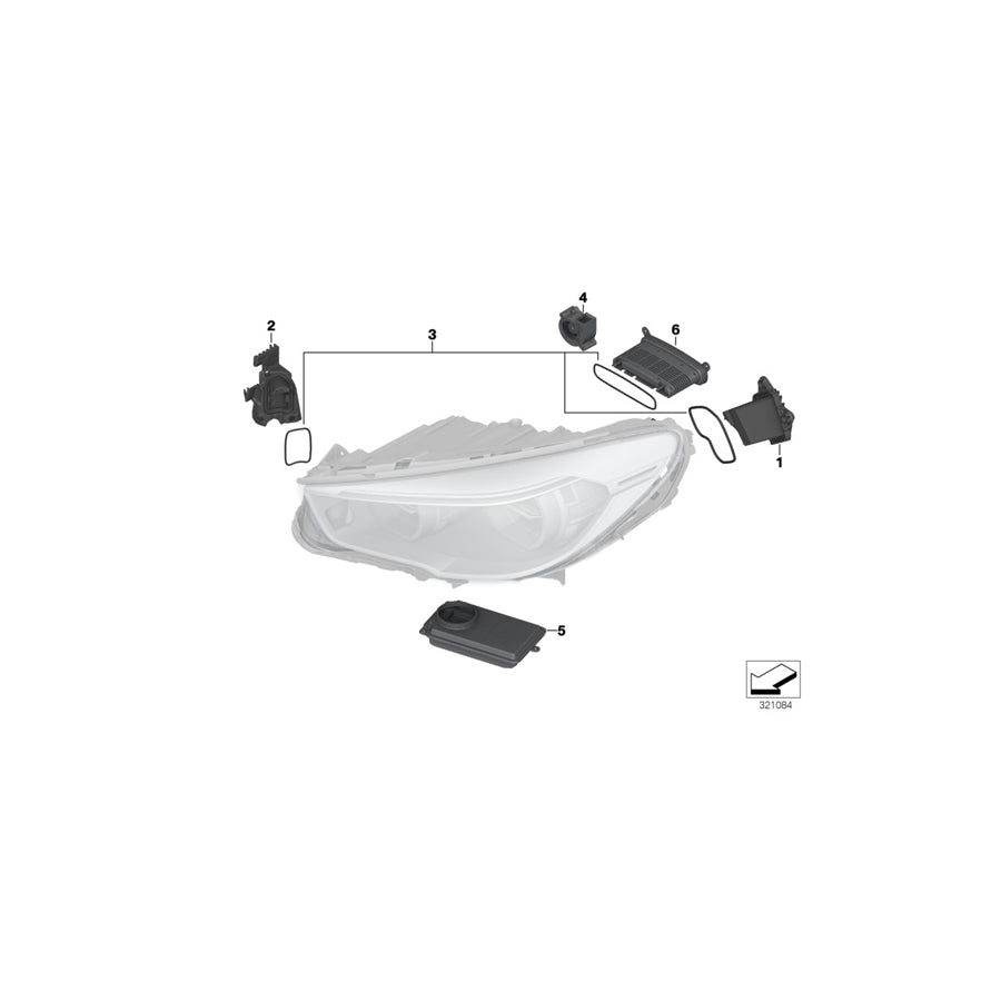 Genuine BMW 63117352480 F10 F07 F11 Led Display For Fan, Right (Inc. M5, 550i & 550iX) | ML Performance EU