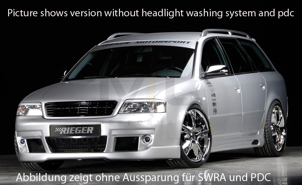 Rieger 00055310 Audi 4B A6 Front Bumper - S6-Look 3 | ML Performance EU Car Parts