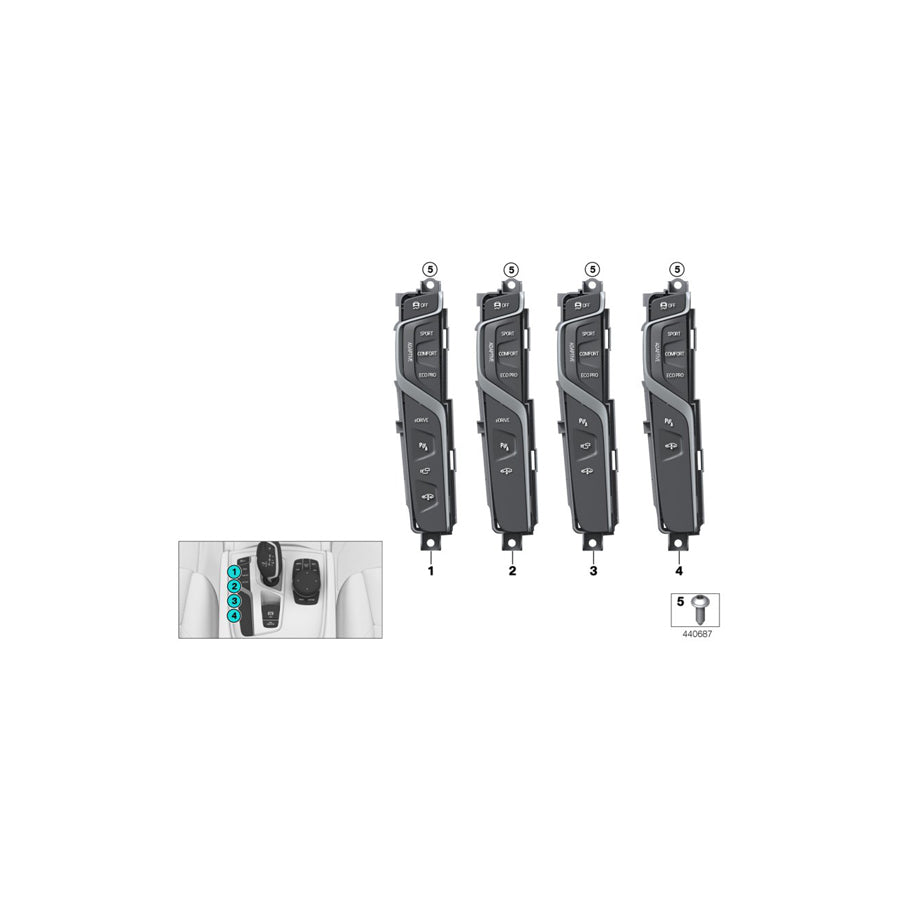 Genuine BMW 61317951641 G11 G12 Operating Unit, Center Console (Inc. 745eX, 745LeX & 745Le) | ML Performance EU Car Parts