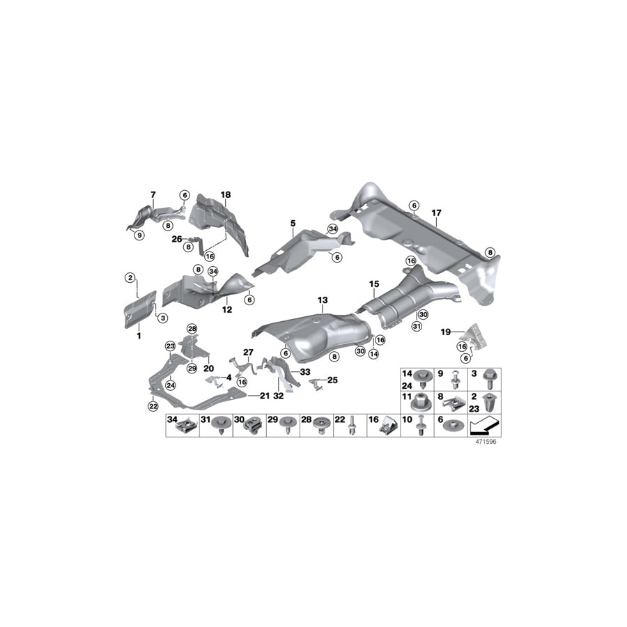 Genuine BMW 51487177874 E70 F16 E71 Heat Insulation, Front Wall (Inc. X6 40iX, X5 M & X6 M) | ML Performance EU