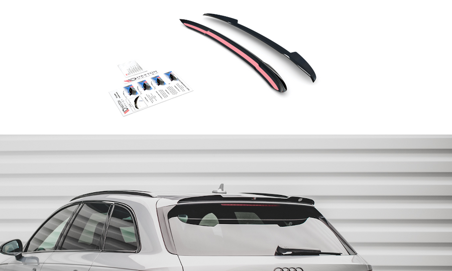 Maxton Design AU-A4-B9-SLINE-AV-CAP2T Spoiler Cap V.2 Audi S4 / A4 S-Line B9 Avant | ML Performance UK Car Parts
