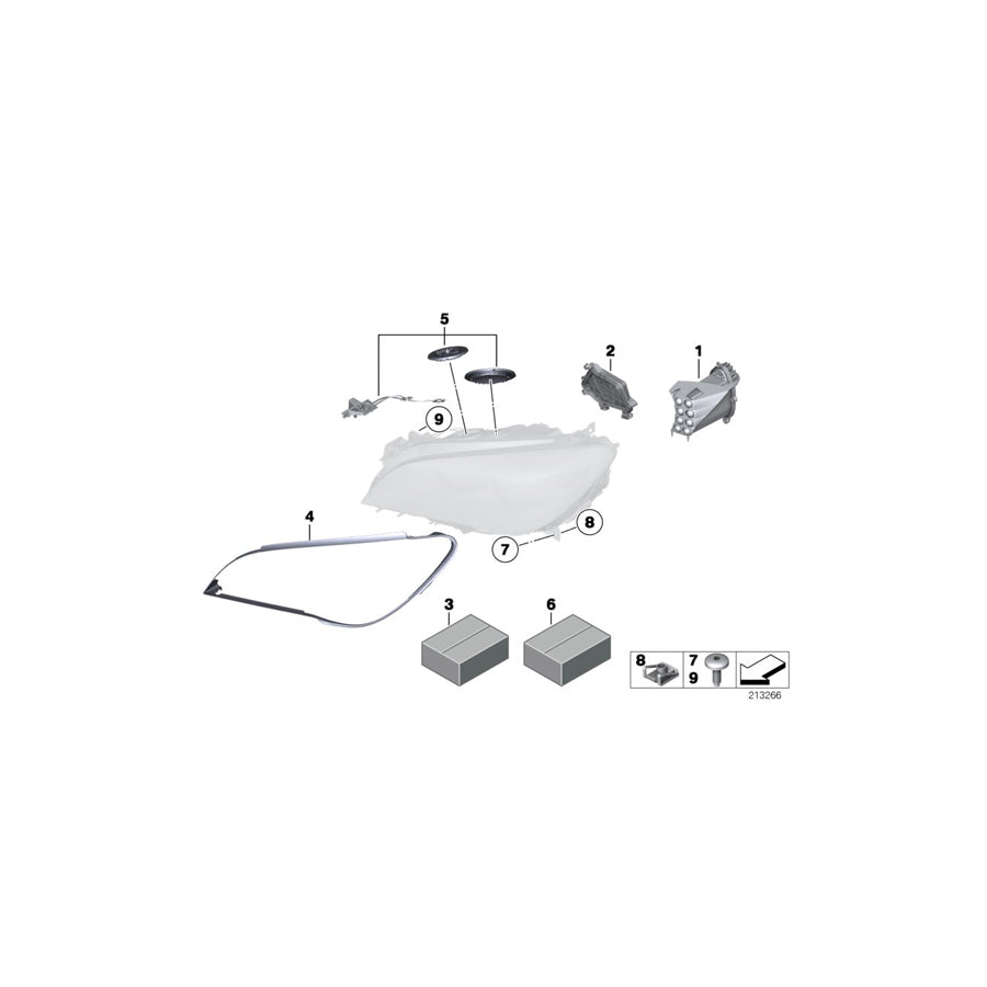 Genuine BMW 63117228422 F01 F04 F02 Insert For Turn Signal, Right (Inc. 750iX, Alpina B7LX & Hybrid 7) | ML Performance EU