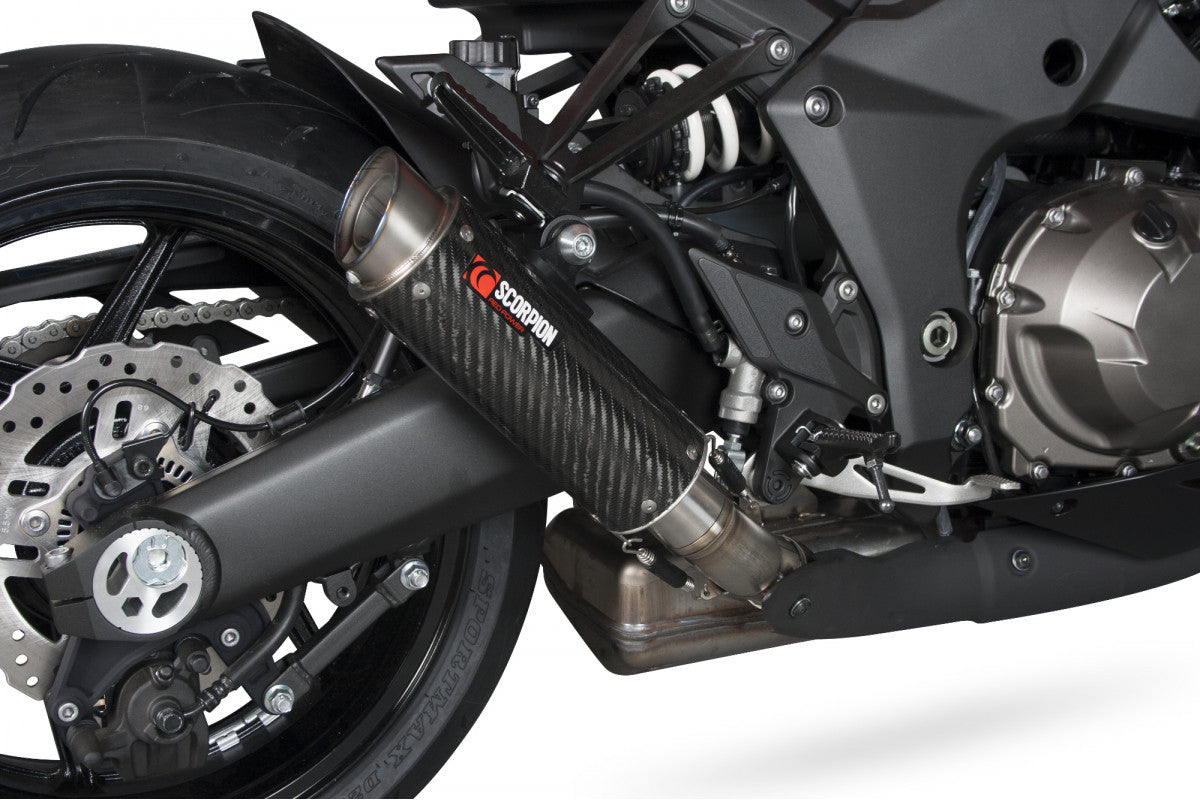 Scorpion KA1008CEM Kawasaki Z1000 Rp1-Gp Slip-On (Pair) - Carbon Fibre Sleeve | ML Performance EU EU