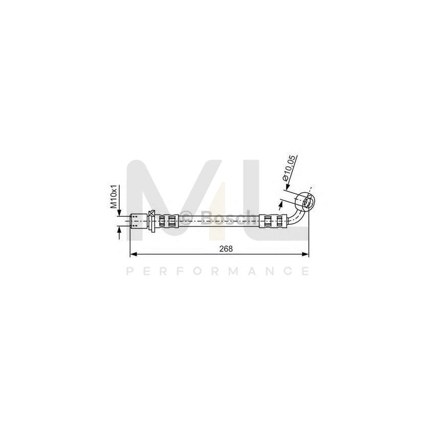 BOSCH 1 987 481 131 Brake Hose for TOYOTA LAND CRUISER 268mm | ML Performance Car Parts