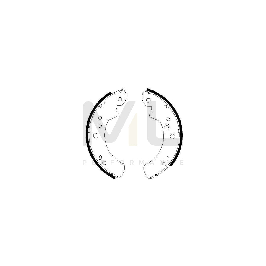 BOSCH 0 986 487 328 Brake Shoe Set for FORD TRANSIT | ML Performance Car Parts