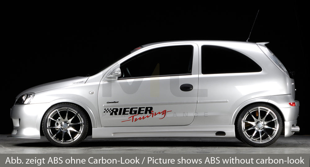 Rieger 00099312 Opel Corsa C Side Skirt 2 | ML Performance EU Car Parts