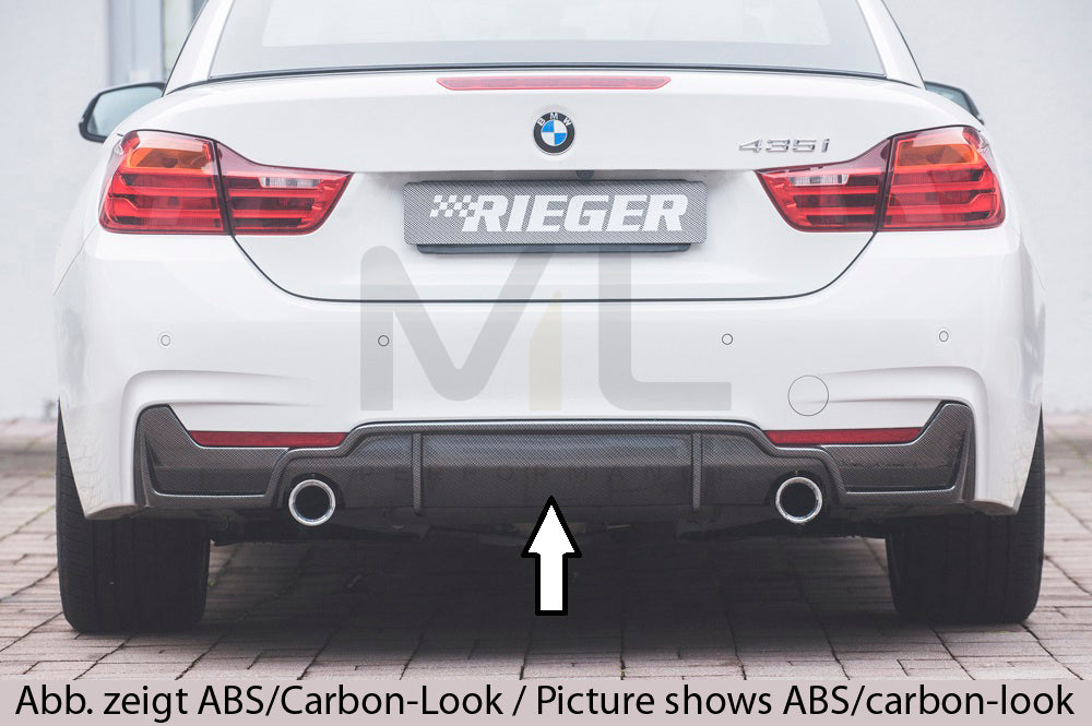 Rieger 00053478 BMW 4 Series F32 F33 F36 Rear Diffuser 1 | ML Performance EU Car Parts