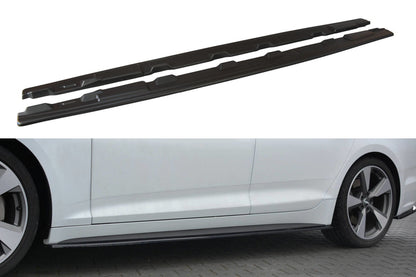 Maxton Design AU-A5-2-SLINE-SB-SD1T Side Skirts Diffusers Audi S5 / A5 S-Line F5 Sportback | ML Performance UK Car Parts