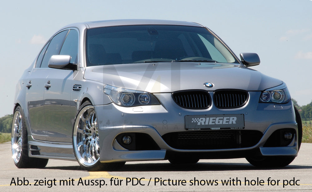 Rieger 00053612 BMW 5 Series E60 E61 Front Bumper 3 | ML Performance EU Car Parts