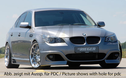 Rieger 00053612 BMW 5 Series E60 E61 Front Bumper 3 | ML Performance EU Car Parts