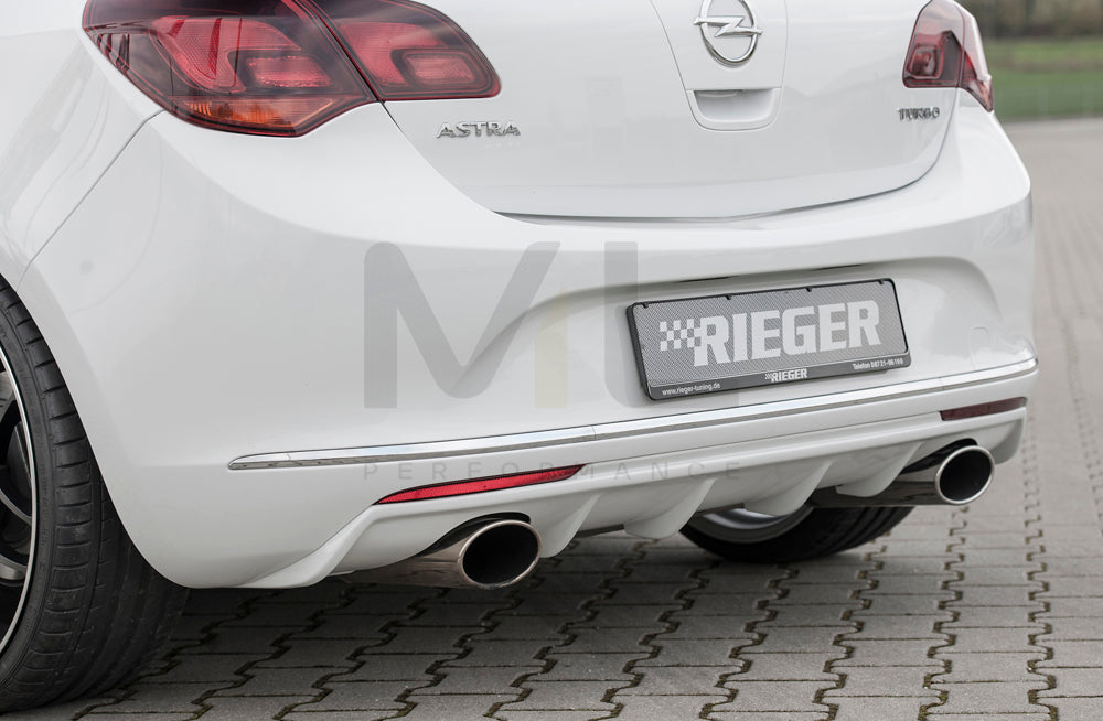 Rieger 00051324 Opel Astra J Rear Diffuser 2 | ML Performance EU Car Parts