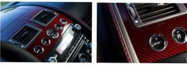 Aston Martin ED23-69-10063 Tinted Carbon Fibre By Q Facia & Nav Lid - Herringbone | ML Performance EU Car Parts