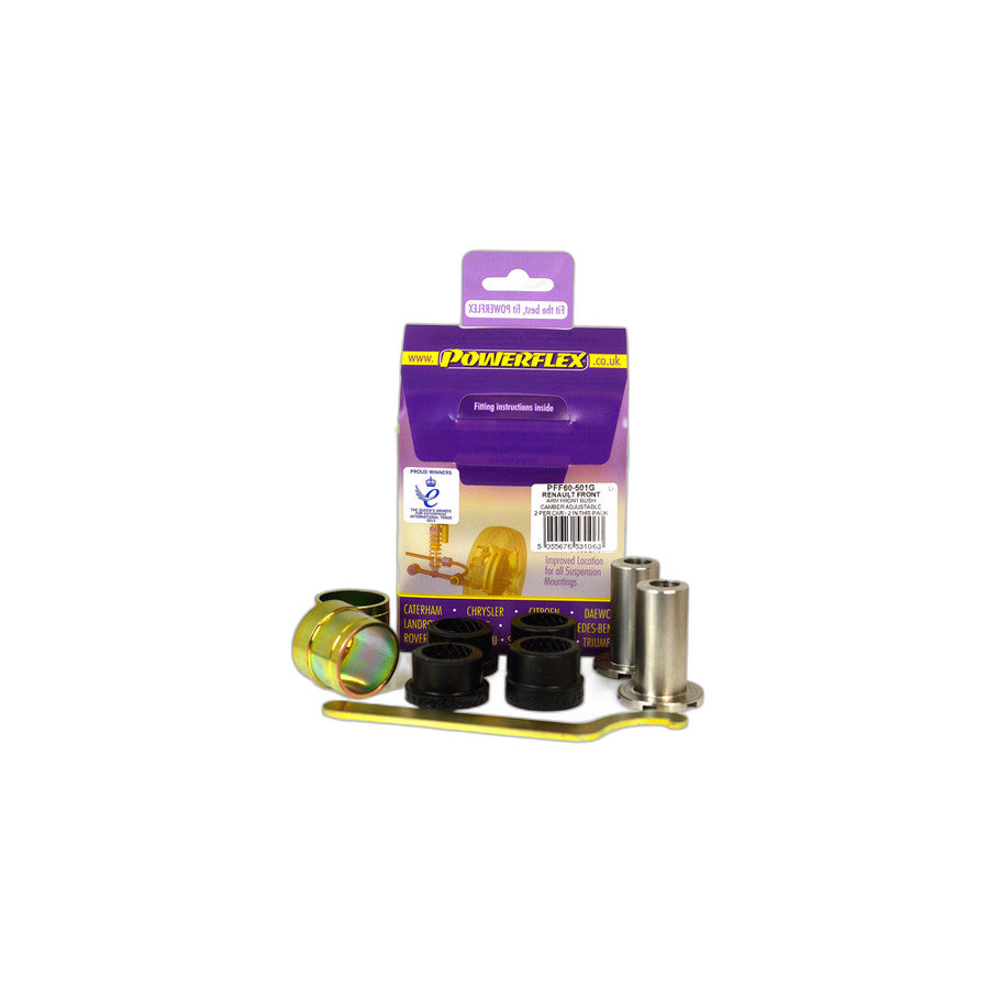 Powerflex PFF60-501G Renault Front Arm Front Bush Camber Adjustable (Inc. Scenic II & Megane II) | ML Performance EU Car Parts