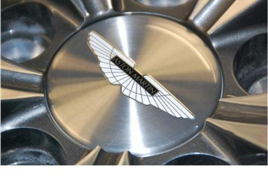 Aston Martin HY53-1A096-FA Wheel Centre Badge (Silver-Black Inlay) | ML Performance EU Car Parts