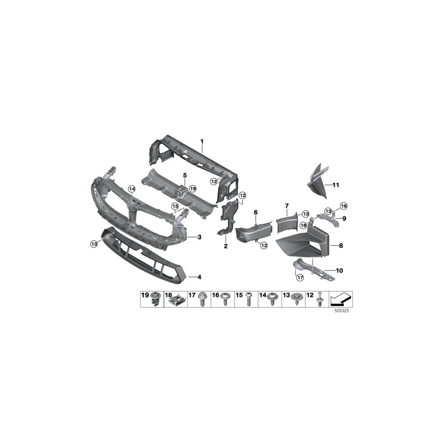 Genuine BMW 51748099750 F92 F93 F91 Finisher Upper M (Inc.  & M8) | ML Performance EU Car Parts