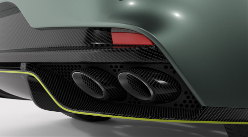 Aston Martin JD43-35-10201 AMR Rapide Carbon Fibre Quad Exhaust Tips | ML Performance EU Car Parts