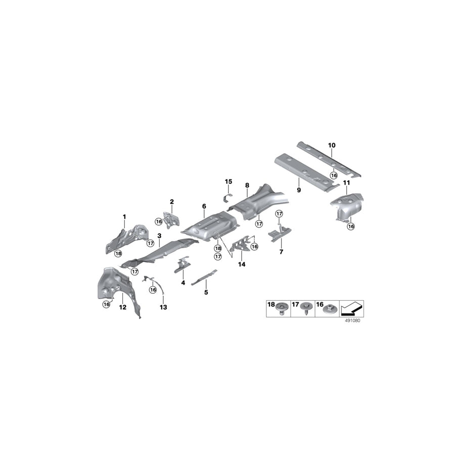 Genuine BMW 51487424935 G07 Heat Shield, Rear Muffler, Front (Inc. X7 50iX, X7 M50iX & X7 30dX) | ML Performance EU