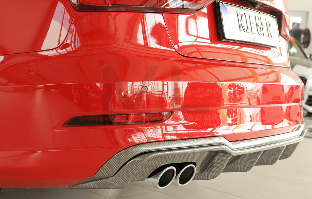 Rieger 00099614 Audi 8V A3 Rear Diffuser 4 | ML Performance EU Car Parts