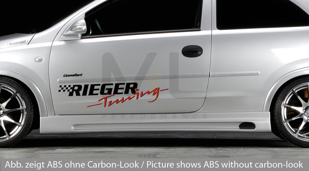 Rieger 00099312 Opel Corsa C Side Skirt 1 | ML Performance EU Car Parts