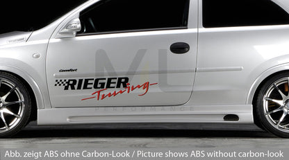Rieger 00099312 Opel Corsa C Side Skirt 1 | ML Performance EU Car Parts