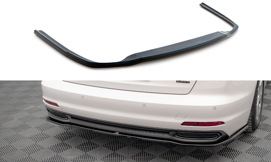 Maxton Design AU-A6-C8-RD1T Central Rear Splitter Audi A6 C8 | ML Performance UK Car Parts