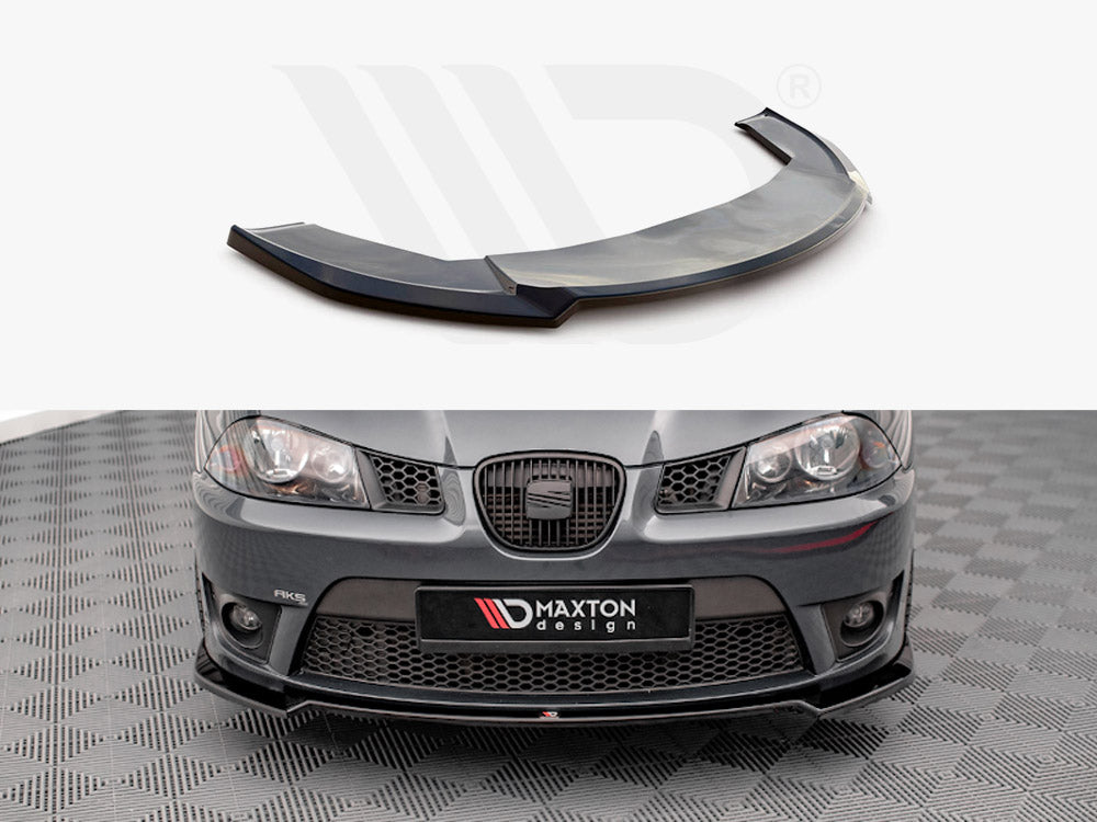 Maxton Design SE-IB-3-CU-FD3T Front Splitter V.3 Seat Ibiza Cupra MK3 (2004-2008) | ML Performance UK Car Parts