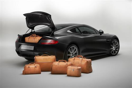 Aston Martin 706154 6 Piece Luggage Set Black Fabric | ML Performance EU Car Parts
