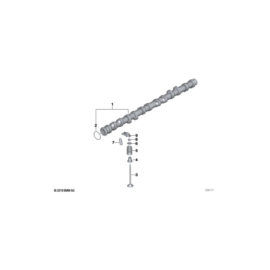 Genuine BMW 11347552952 F11 E64 E60 Intake Valve 32,0/4,968mm (Inc. 525i, 525xi & 330i) | ML Performance EU Car Parts