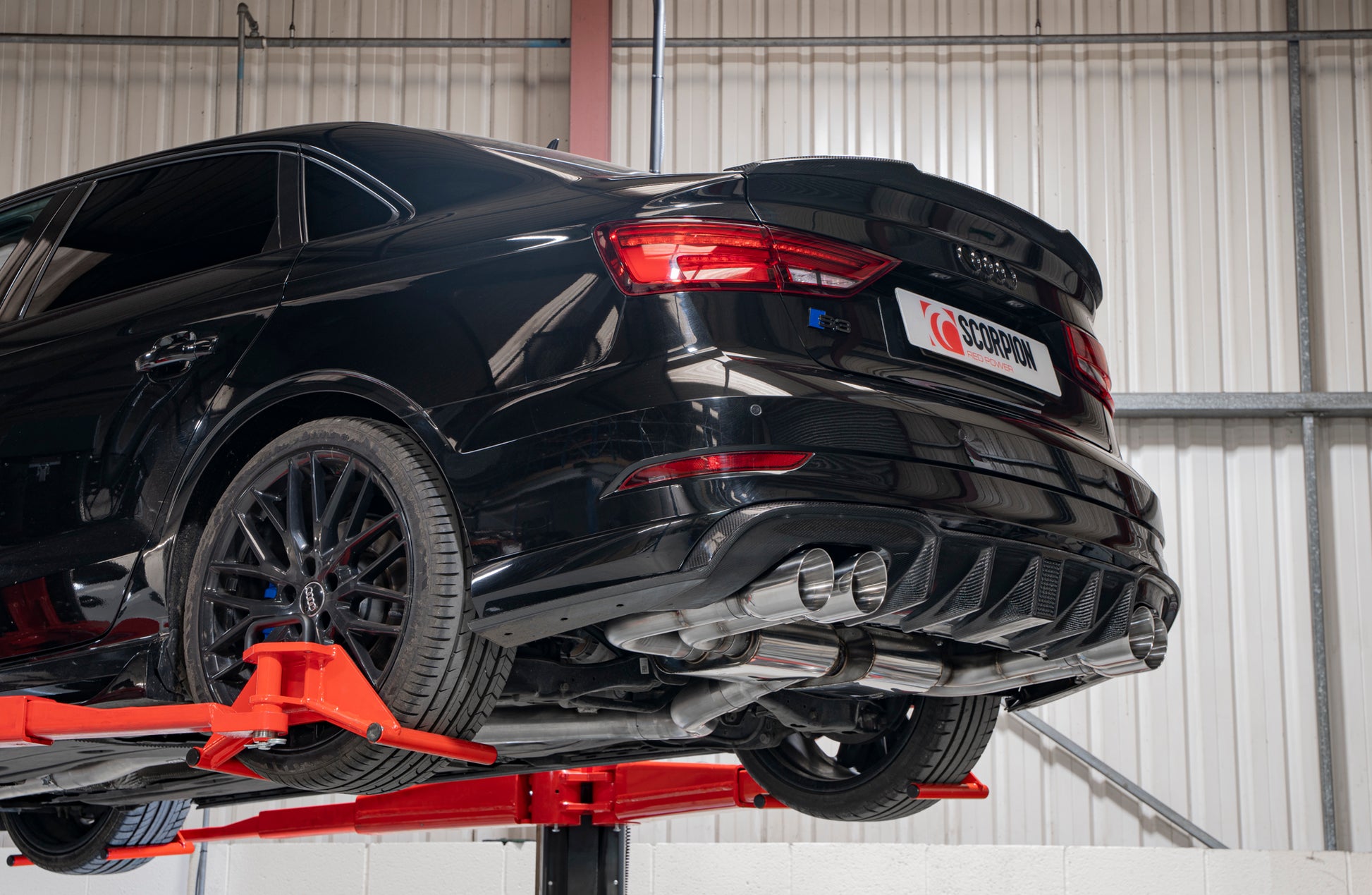 Scorpion SAU097 Audi S3 8V Resonated Cat/Gpf-Back System Without Valves | ML Performance EU EU