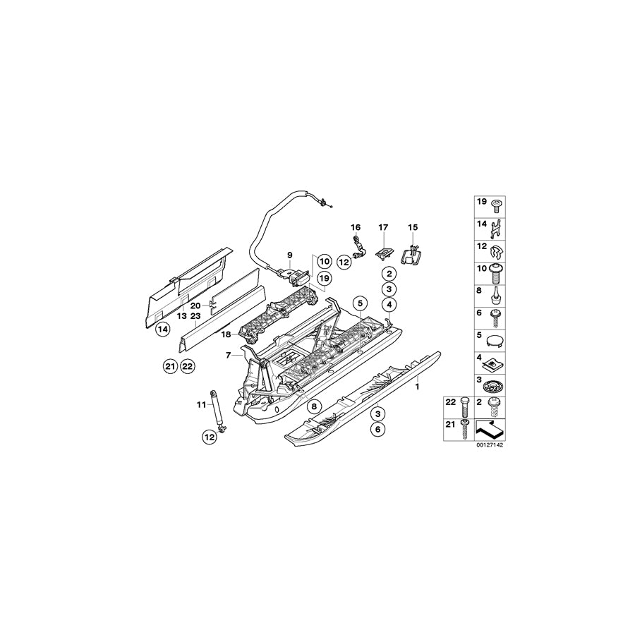 Genuine BMW 51167009310 E63 E64 Cover, Power Distribution Box (Inc. 630i, 635d & 645Ci) | ML Performance EU Car Parts