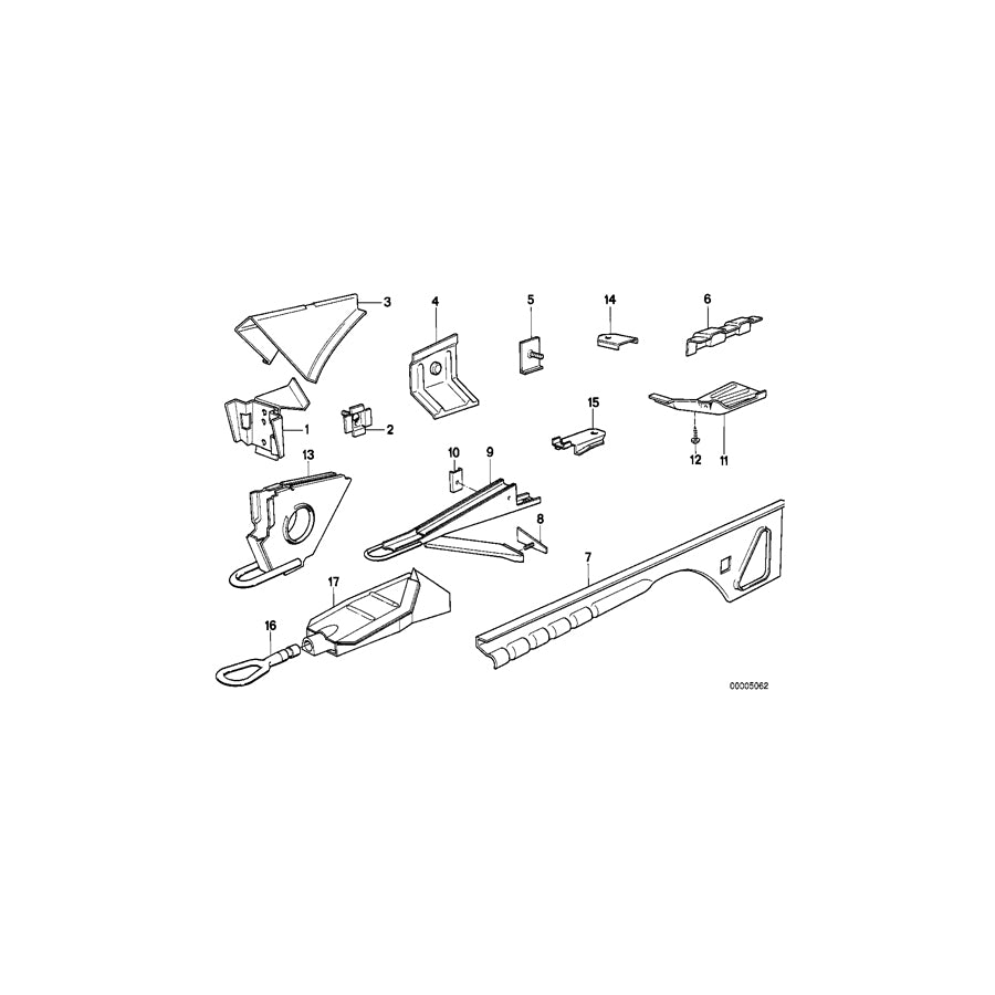 Genuine BMW 72151869849 E24 Plate (Inc. 635CSi & M635CSi) | ML Performance EU Car Parts