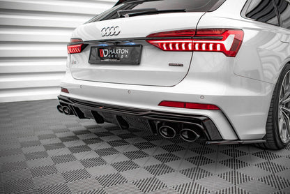 Maxton Design Audi A6 S-Line C8 Rear Valance + Exhaust Ends Imitation