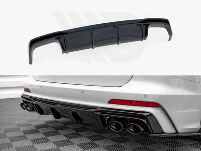 Maxton Design AU-A6-C8-SLINE-RS1T+RS1RT Rear Valance Audi S6 / A6 S-line C8 | ML Performance UK Car Parts