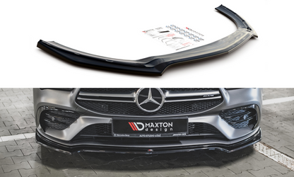 Maxton Design ME-CLA-118-35AMG-FD1T Front Splitter V.1 Mercedes Benz CLA35 AMG Aero C118 | ML Performance UK Car Parts