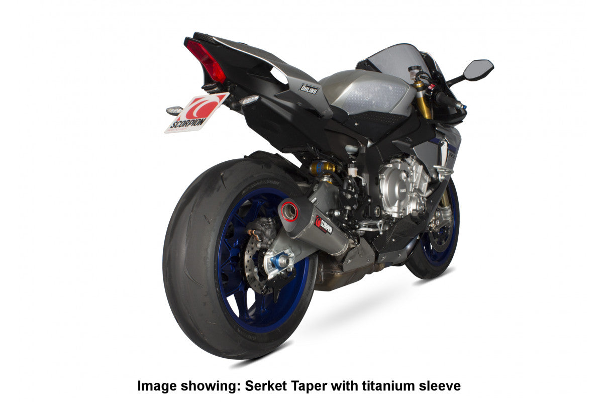 Scorpion RYA99CEO Yamaha Serket Taper Slip-On - Carbon Fibre Sleeve (YZF-R1 / YZF-R1 M) | ML Performance EU EU