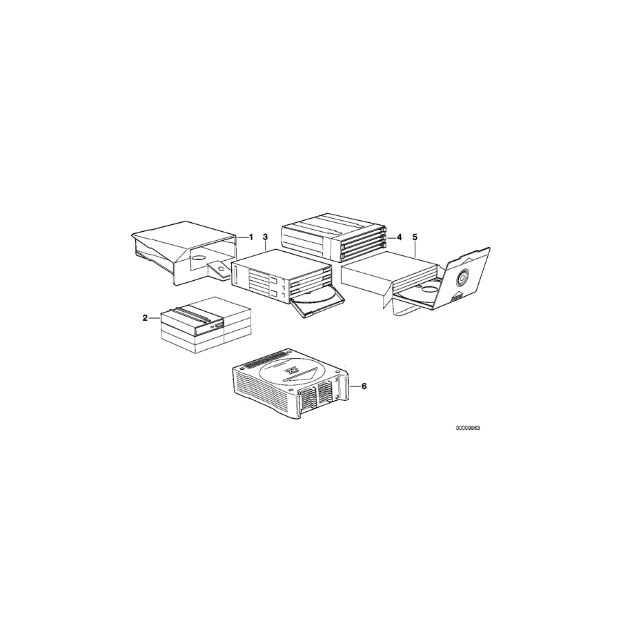 Genuine BMW 65128354113 E34 E32 E31 Cd-Magazine CD-10 SELEKTION (Inc. 750i, 525td & M5 3.6) | ML Performance EU Car Parts