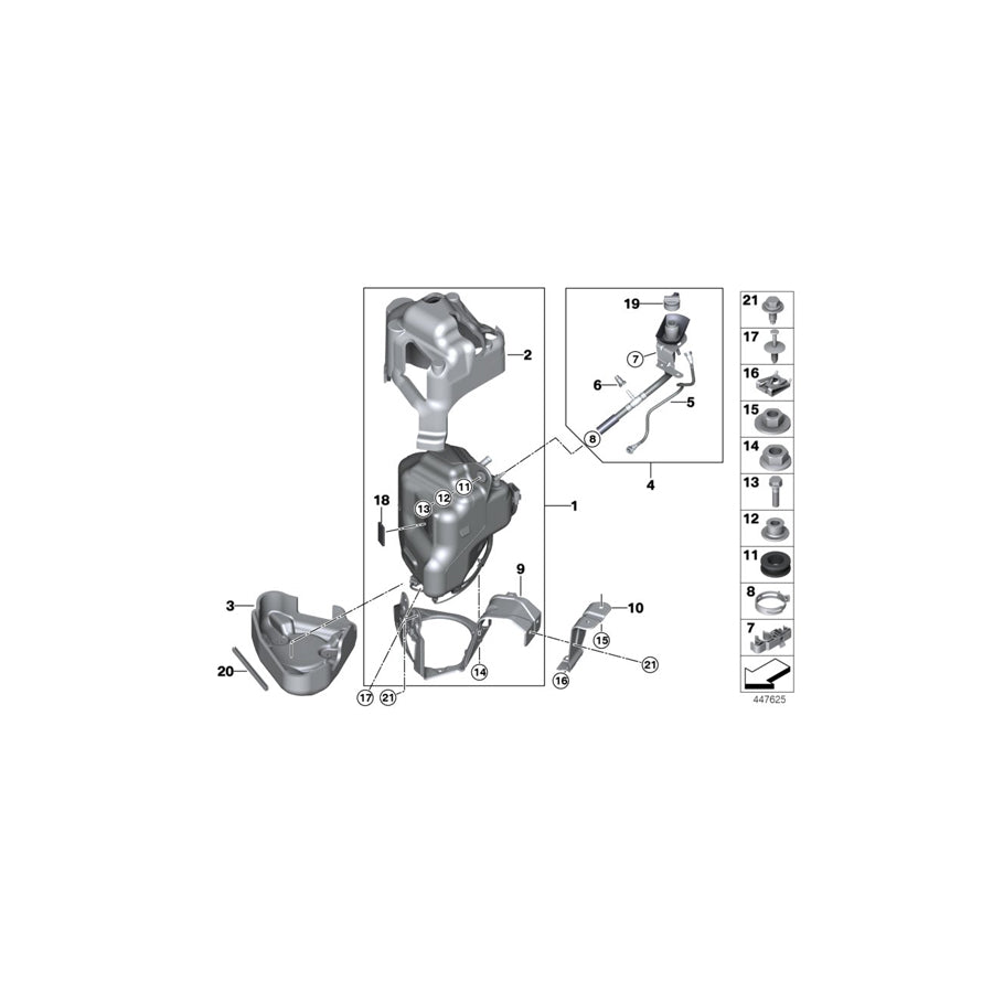 Genuine BMW 16197295657 F15 F16 Filling System For Scr (Inc. X5 25d, X5 M50dX & X5 35dX) | ML Performance EU
