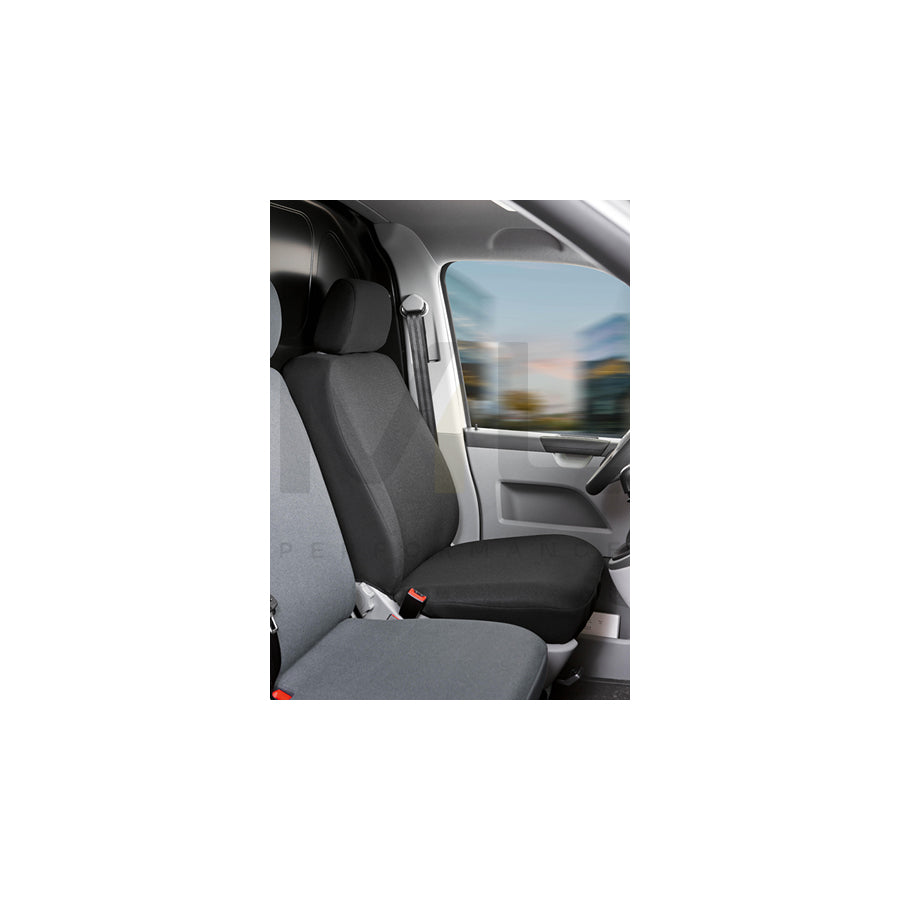 WALSER 10463 Car seat cover for VW TRANSPORTER Grey, Polyester, Front | ML Performance Car Parts
