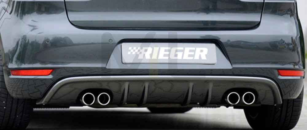 Rieger 00099139 VW Mk6 Golf GTD Rear Diffuser 1 | ML Performance EU Car Parts