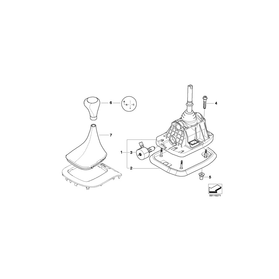 Genuine BMW 25127524983 E85 Leather Gear Lever Cover SMG/GRAU (Inc. Z4 2.5i & Z4 3.0i) | ML Performance EU Car Parts