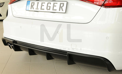 Rieger 00056804 Audi 8V A3 Rear Diffuser 6 | ML Performance EU Car Parts