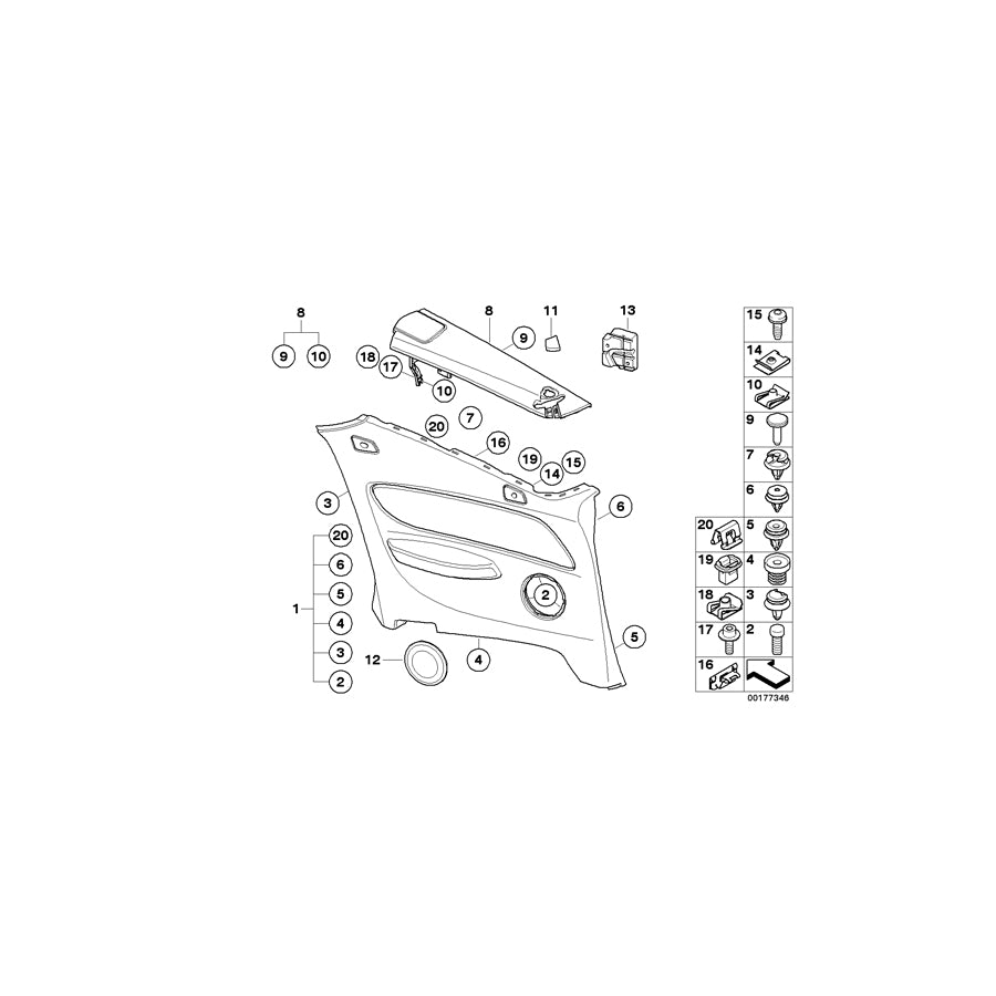 Genuine BMW 51437234289 E88 Lateral Trim Panel Leather Rear Left BEIGE (Inc. 128i & 135i) | ML Performance EU Car Parts