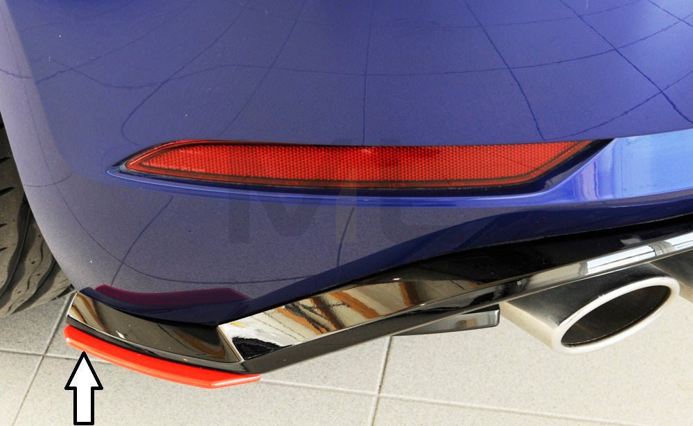Rieger 00059586 VW Mk7 Mk7-Line Golf GTI Rear Side Splitter 1 | ML Performance EU Car Parts