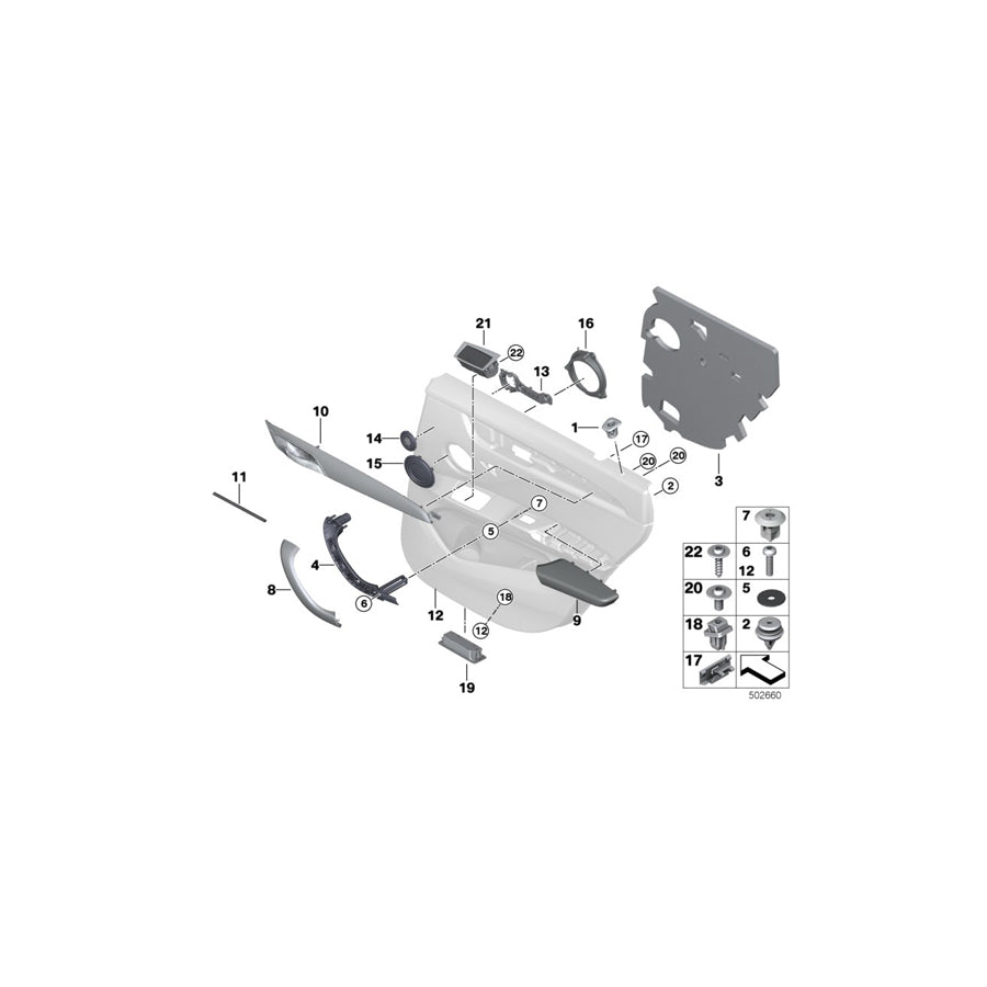 Genuine BMW 51427450128 F48 F48 Decor Strip, Right PEARL (Inc. X1 18d, X1 28iX & X1 28i) | ML Performance EU Car Parts