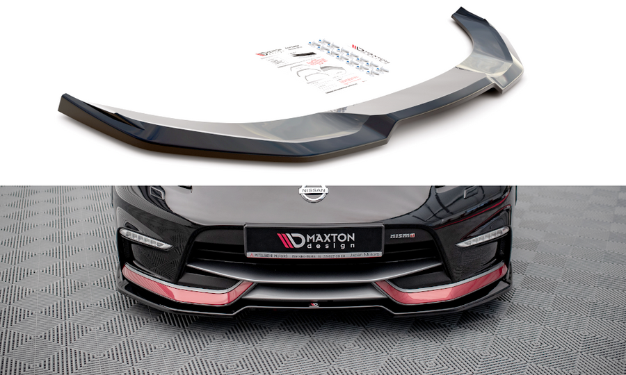 Maxton Design NI-370Z-NISMO-FD3T Front Splitter V.3 Nissan 370Z Nismo Facelift | ML Performance EU Car Parts