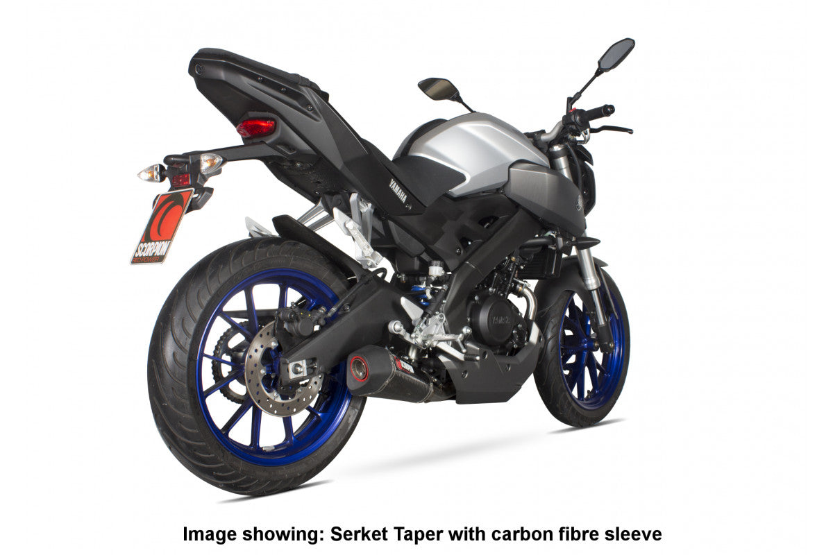 Scorpion RYA97SYSTEO Yamaha MT-125  Serket Taper Full System - Titanium Sleeve | ML Performance EU EU