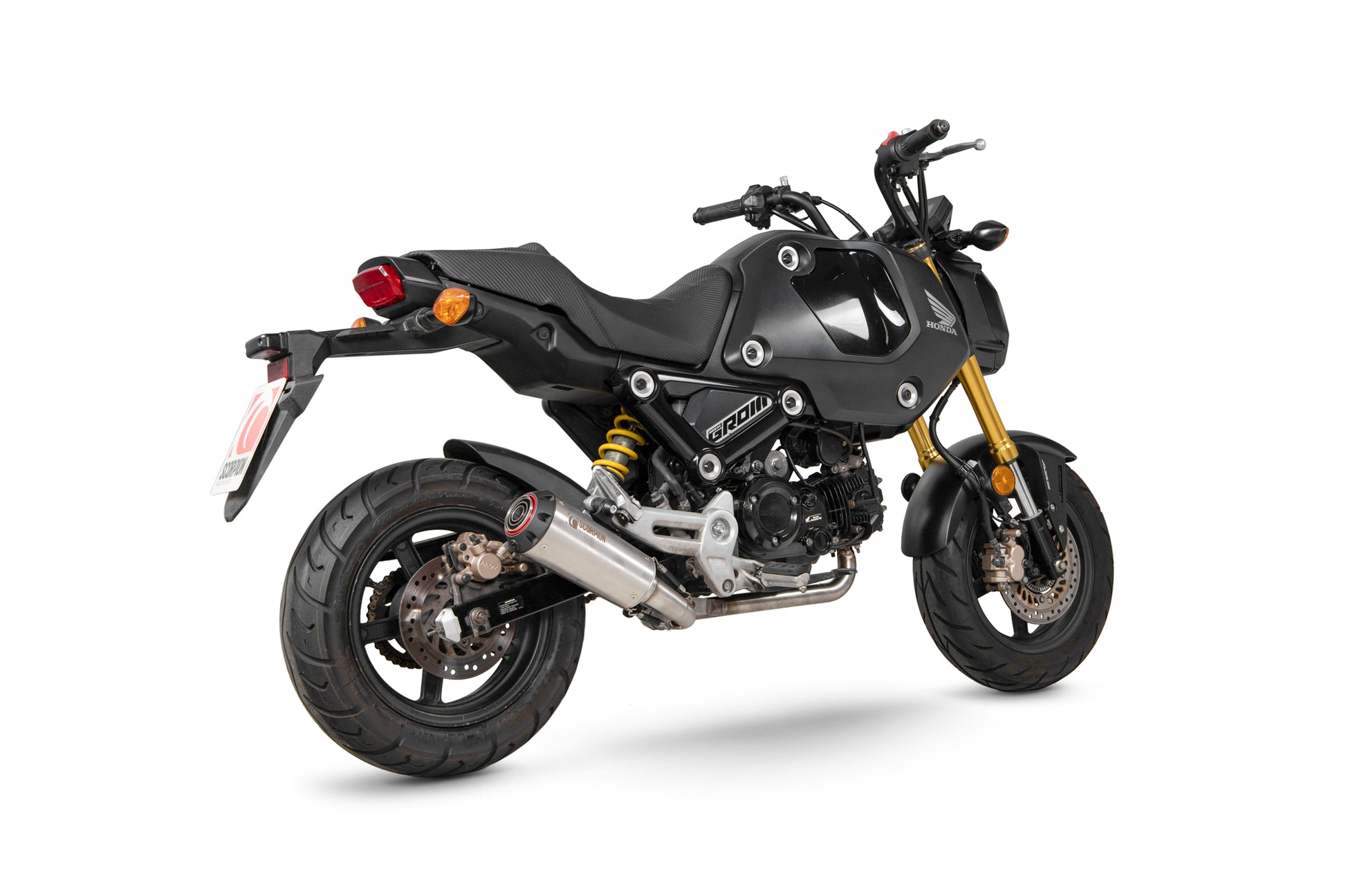 Scorpion PHA199SYSSEO Honda MSX 125 Red Power Full System - Brushed Stainless Steel Sleeve | ML Performance EU EU