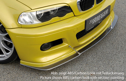 Rieger 00099517 BMW E46 Front Splitter 1 |ML Performance EU Car Parts