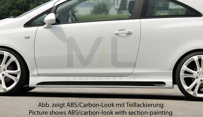 Rieger 00099329 Opel Corsa D Side Skirt 1 | ML Performance EU Car Parts