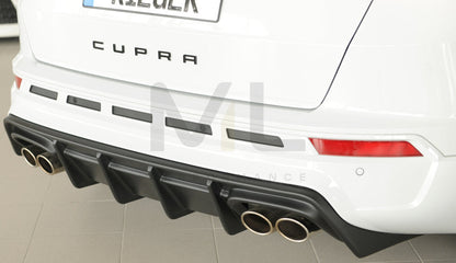 Rieger 00027045 SEAT 5FP Ateca Cupra Rear Diffuser 9 | ML Performance EU Car Parts